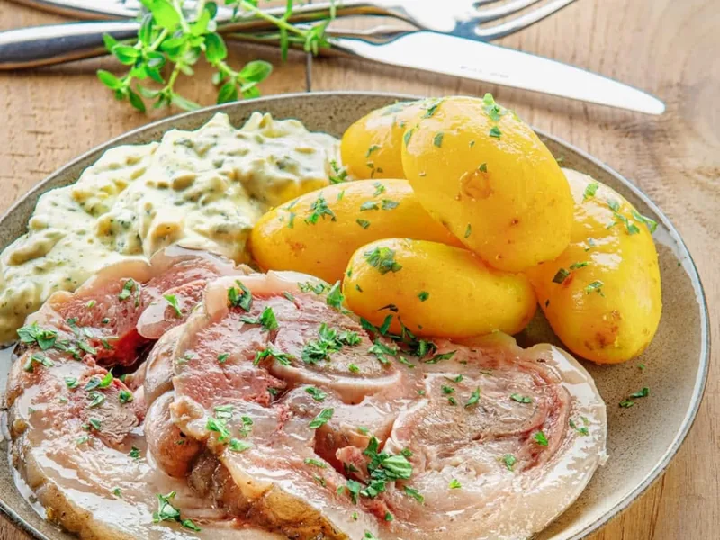 Carpaccio et pommes de terre vapeur